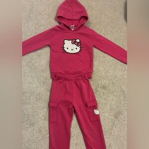 Hello Kitty Hot Pink Hoodie and Jogger Set